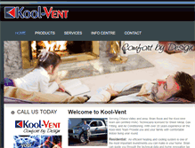 Tablet Screenshot of kool-vent.ca